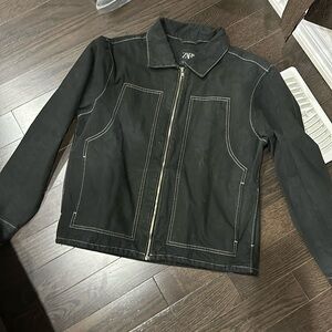 Zara denim zipper jacket